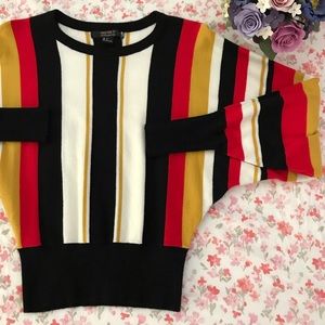 Forever 21 Sweaters - F21 retro stripe balloon sleeve sweater Forever 21 Sweaters - F21 retro stripe balloon sleeve sweater